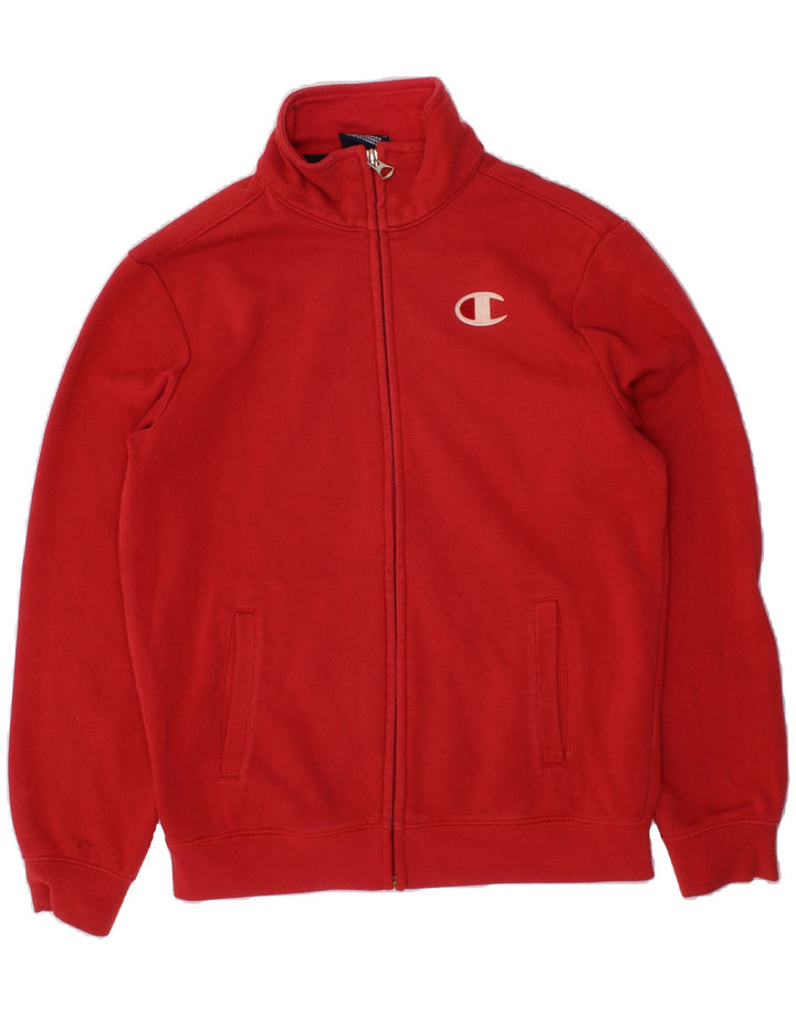 CHAMPION Boys Tracksuit Top Jacket 9-10 Years Medium  Red Vintage Champion and Second-Hand Champion from Messina Hembry 
