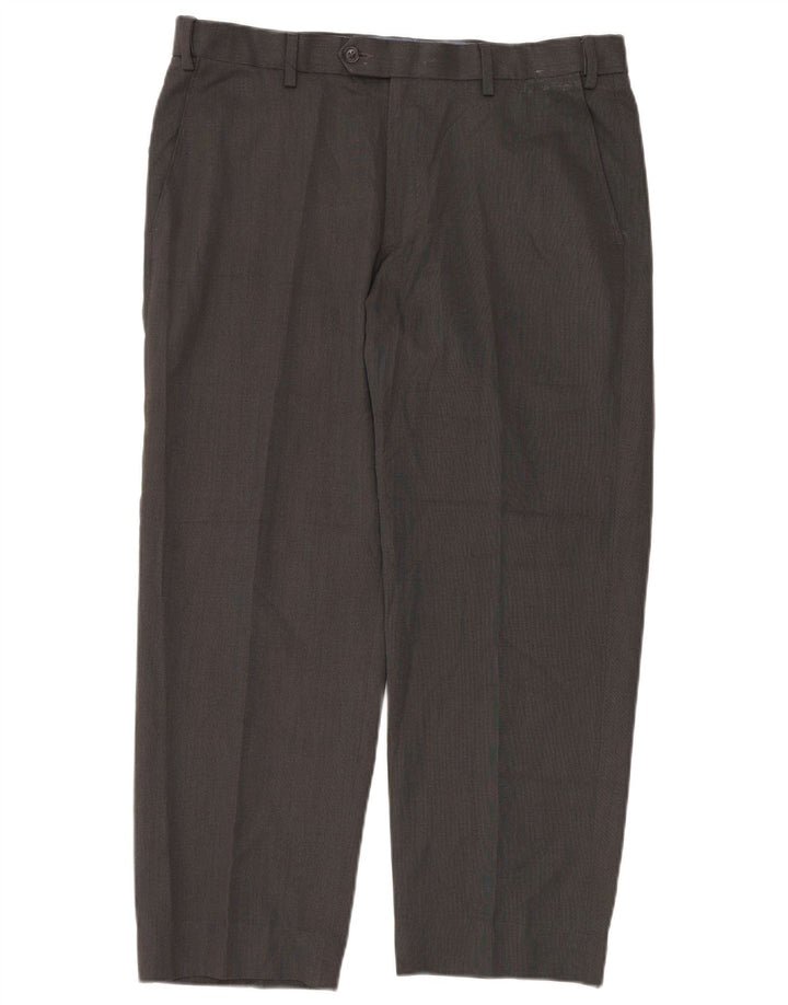 Marks & Spencer Herre Regular Fit Suit Bukser W36 L26 Grå polyester