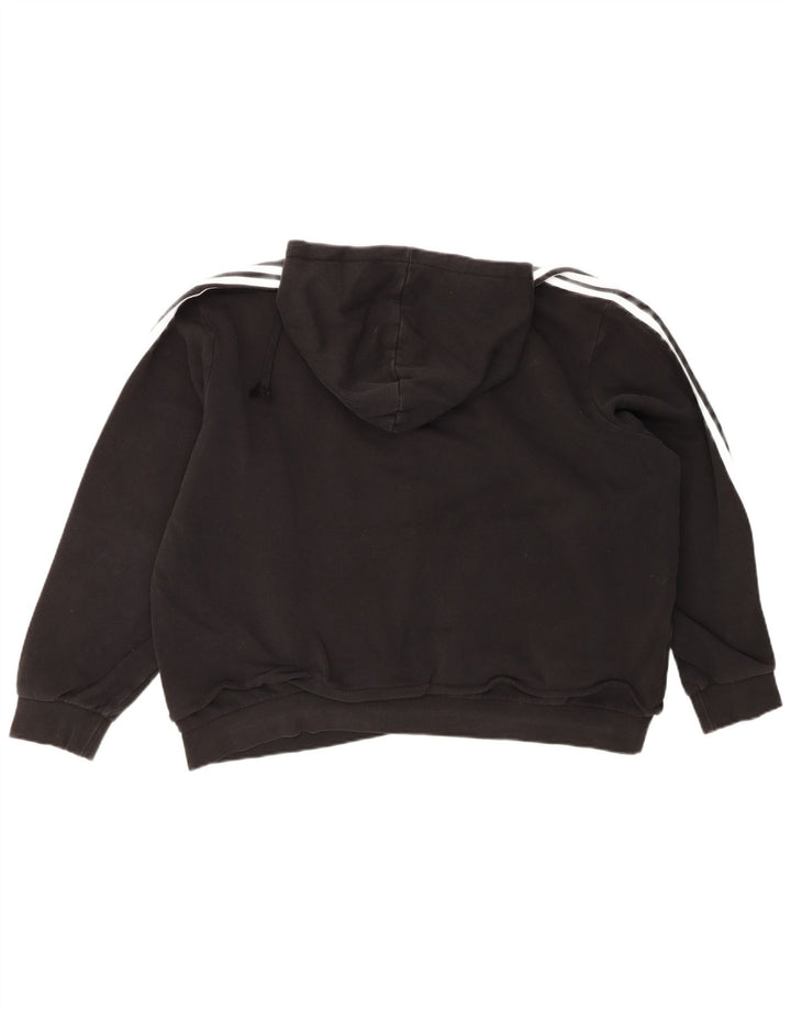ADIDAS Mens Graphic Hoodie Jumper 2XL Black