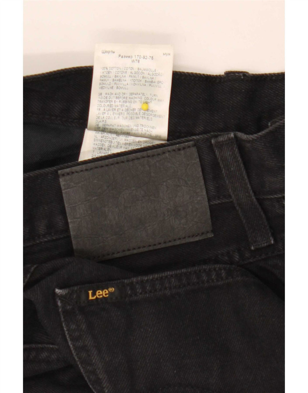 Lee Herre denimshorts W30 Medium Sort Bomuld