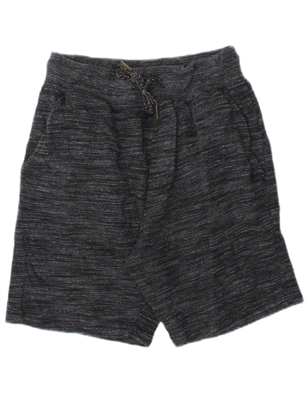 Zara Sportshorts til mænd, små grå flækkede bomuld