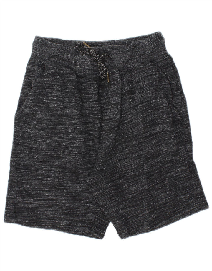 Zara Sportshorts til mænd, små grå flækkede bomuld