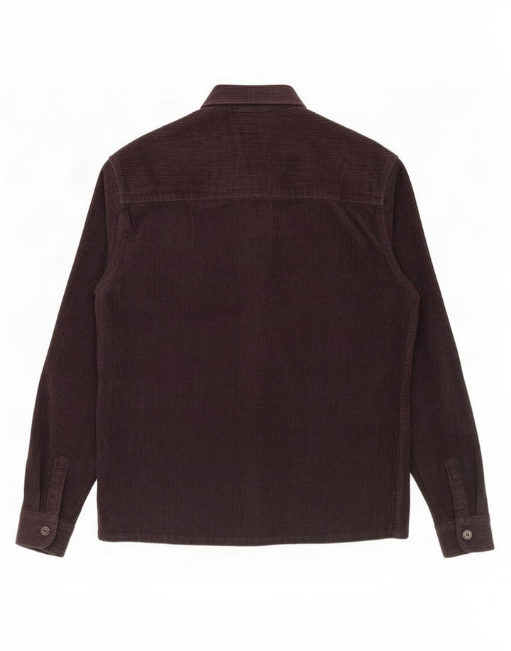 Zara Herre Relaxed Fit Corduroy skjorte Medium Navy Blue