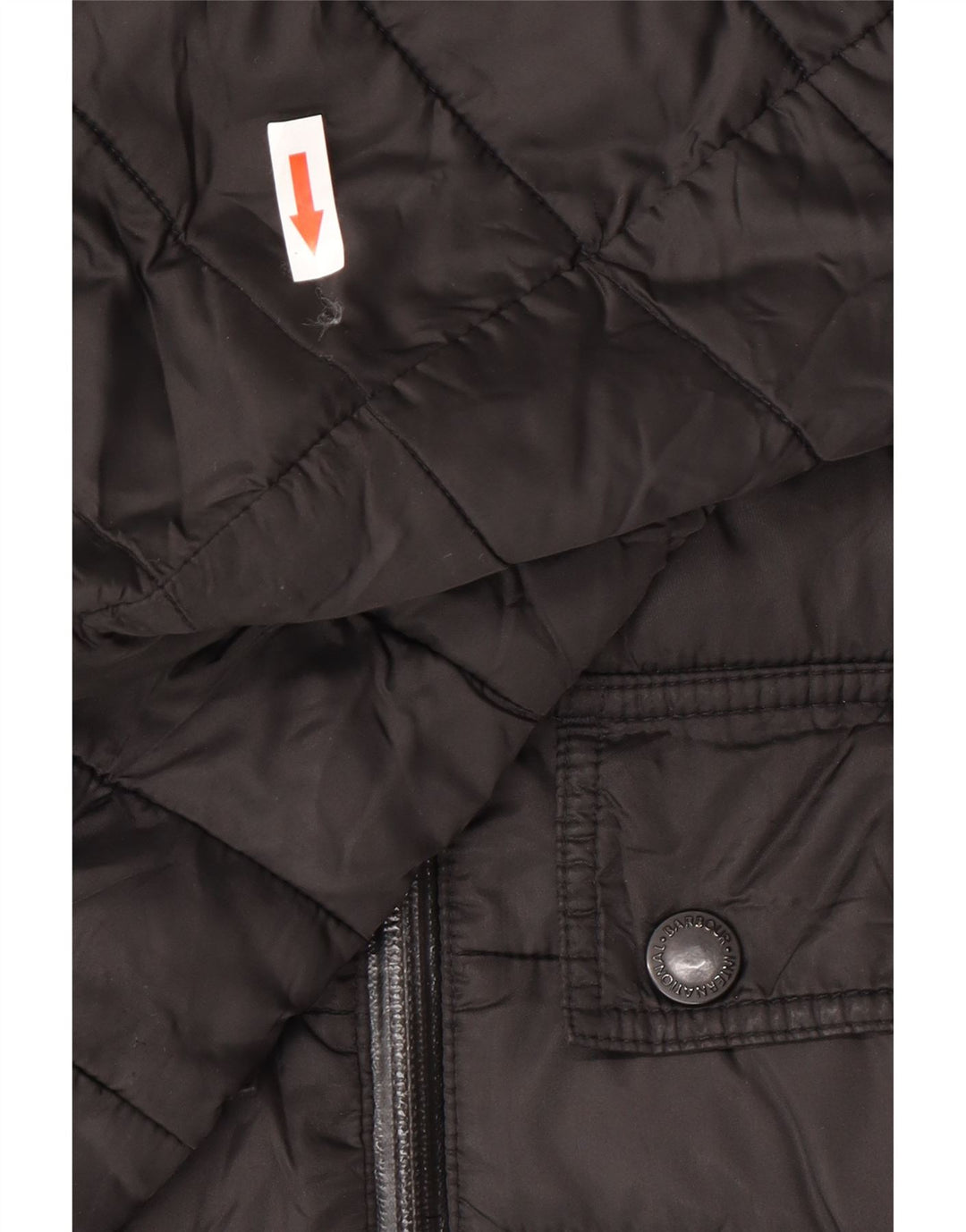 Barbour Herre hættepolstret jakke UK 40 Stor sort polyester