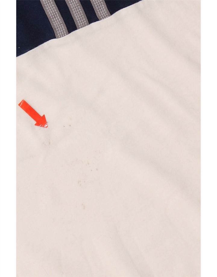 Adidas Herre T-Shirt Top Lille hvid Colourblock Bomuld