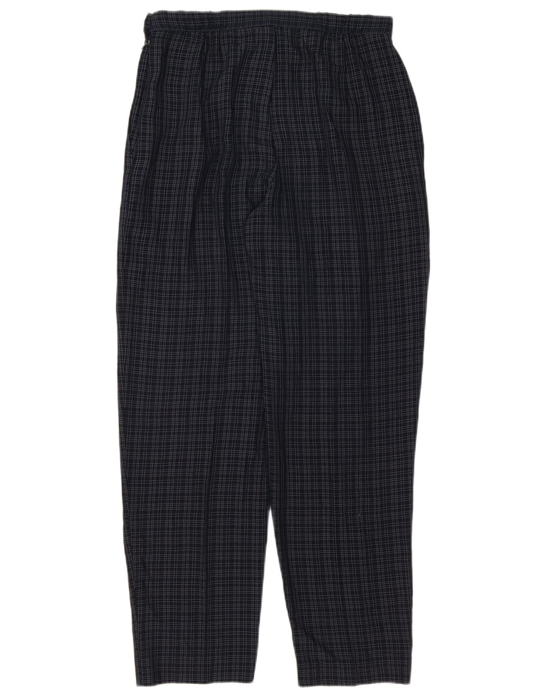 Marks & Spencer Dame Casual Bukser UK 12 Medium W30 L29 Navy Blue Check