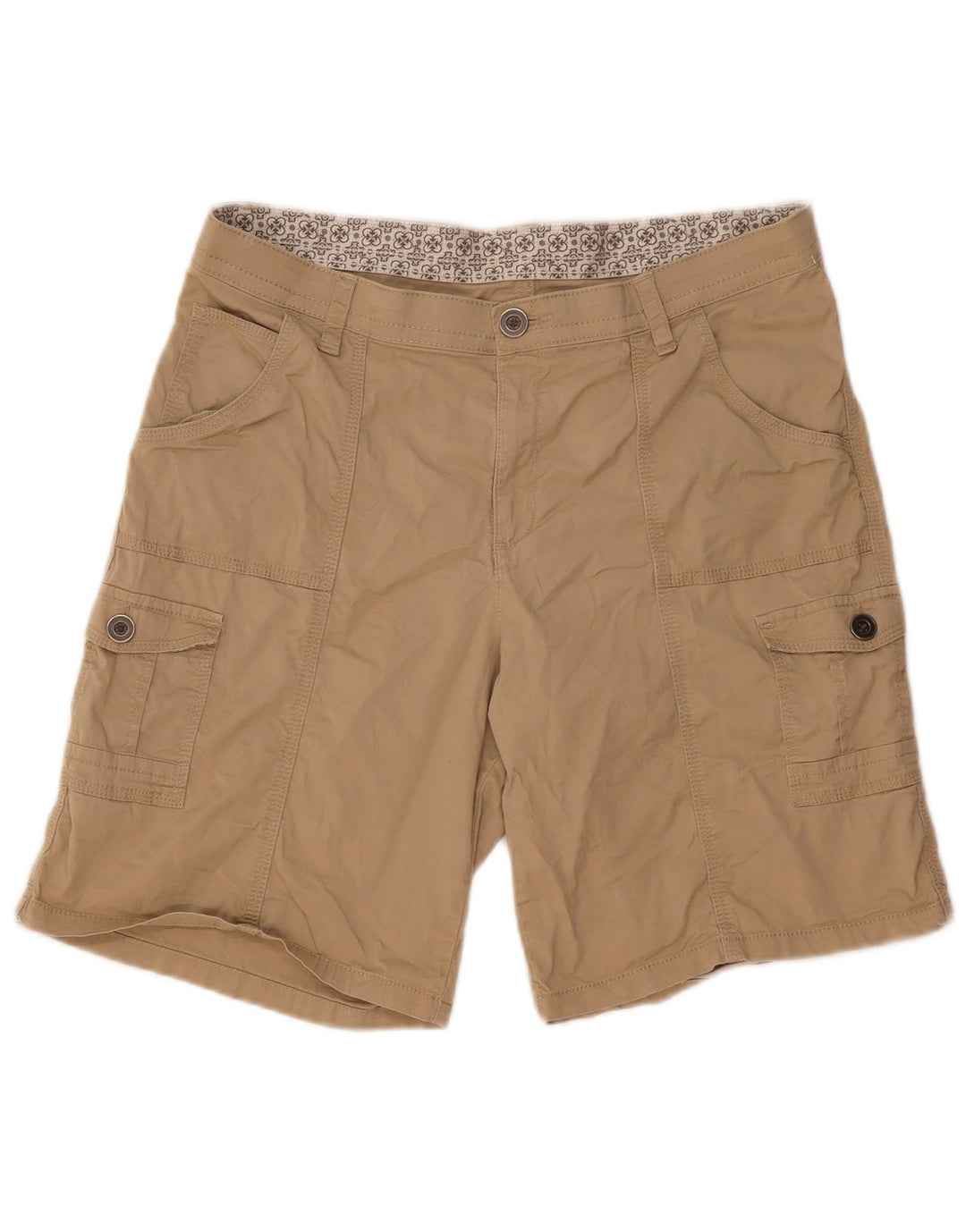 Vintage dame cargo shorts US14 W34 Khaki Bomuld