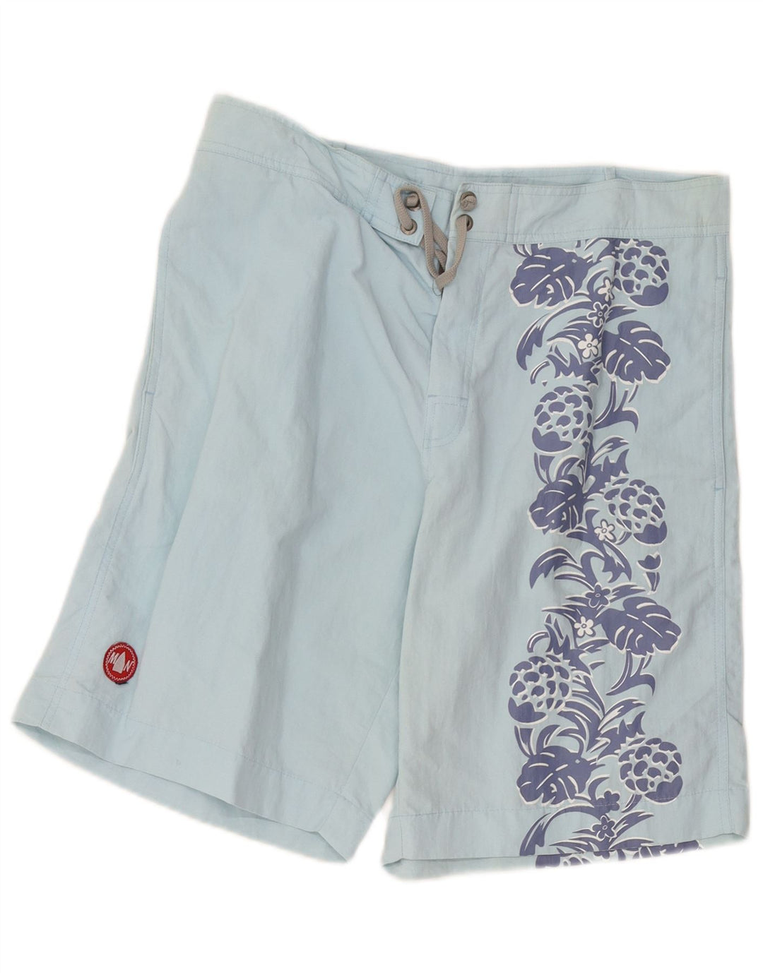 Murphy & Nye Herre grafiske badeshorts XL blå blomster polyamid