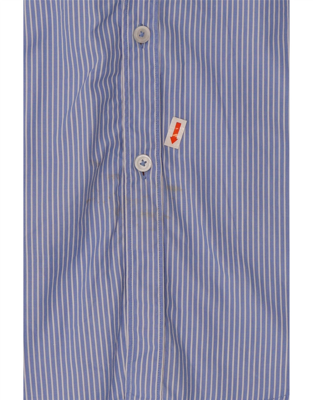 ZARA Mens Slim Fit Shirt Medium Blue Striped Vintage Zara and Second-Hand Zara from Messina Hembry 