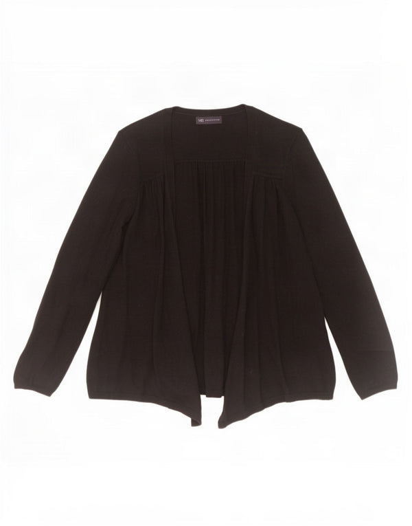 Marks & Spencer Womens Open Cardigan Sweater UK 12 Medium Sort Polyamid