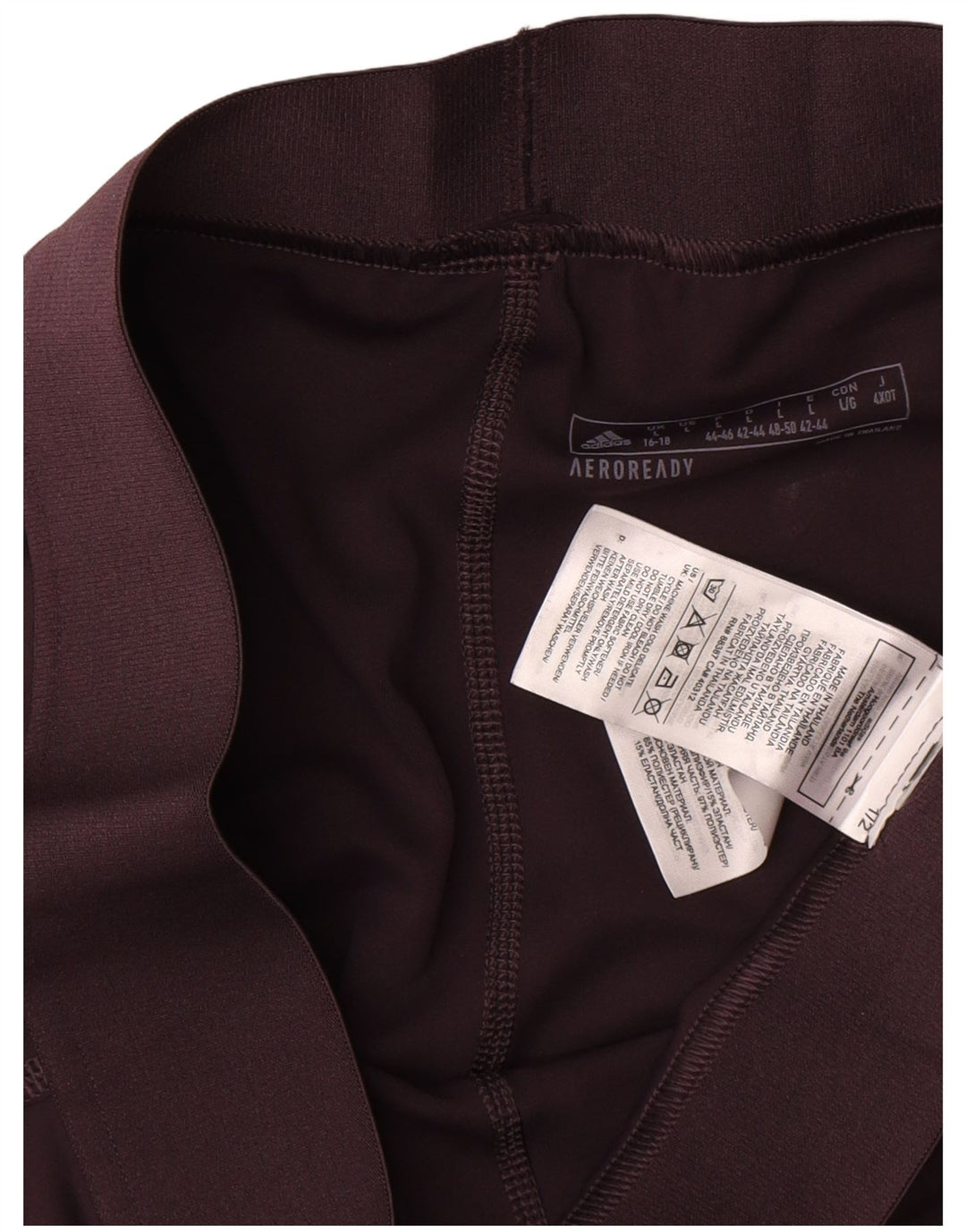 Adidas Aeroready Leggings til kvinder UK 16/18 Stor brun polyester