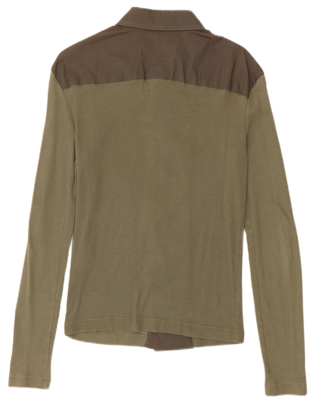 Bikkembergs Herre grafisk skjorte Medium Khaki Colourblock Bomuld