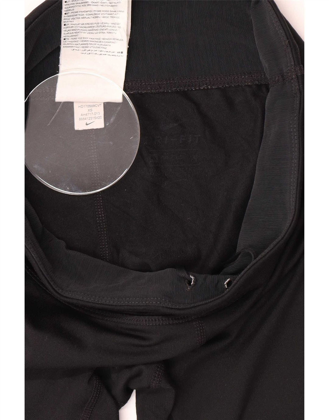 Nike grafiske leggings til kvinder UK 4 XS sort polyester
