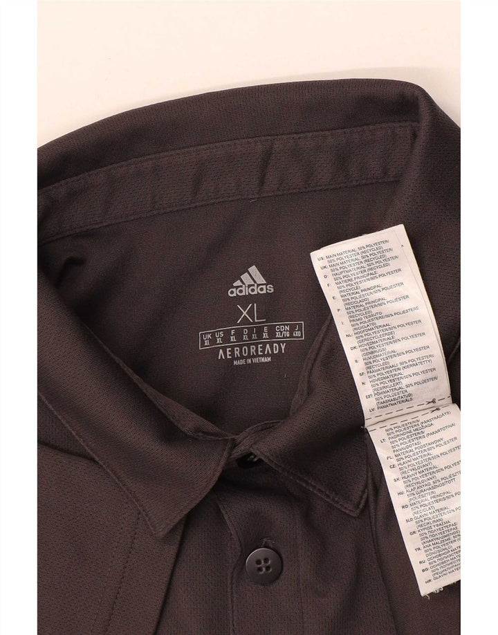 Adidas Herre Aeroready Polo Shirt XL Grå Polyester