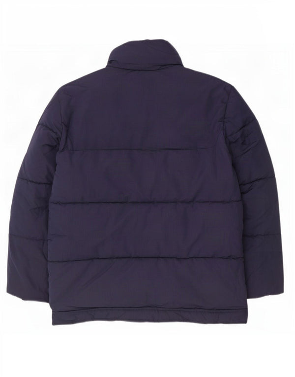 Marks & Spencer Polstret Herrejakke UK 42 XL Navy Blue Polyester