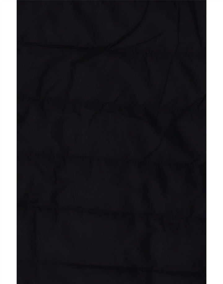 Jack Wolfskin Dame Hætte Polstret Frakke UK 8/10 Small Navy Blue Polyester