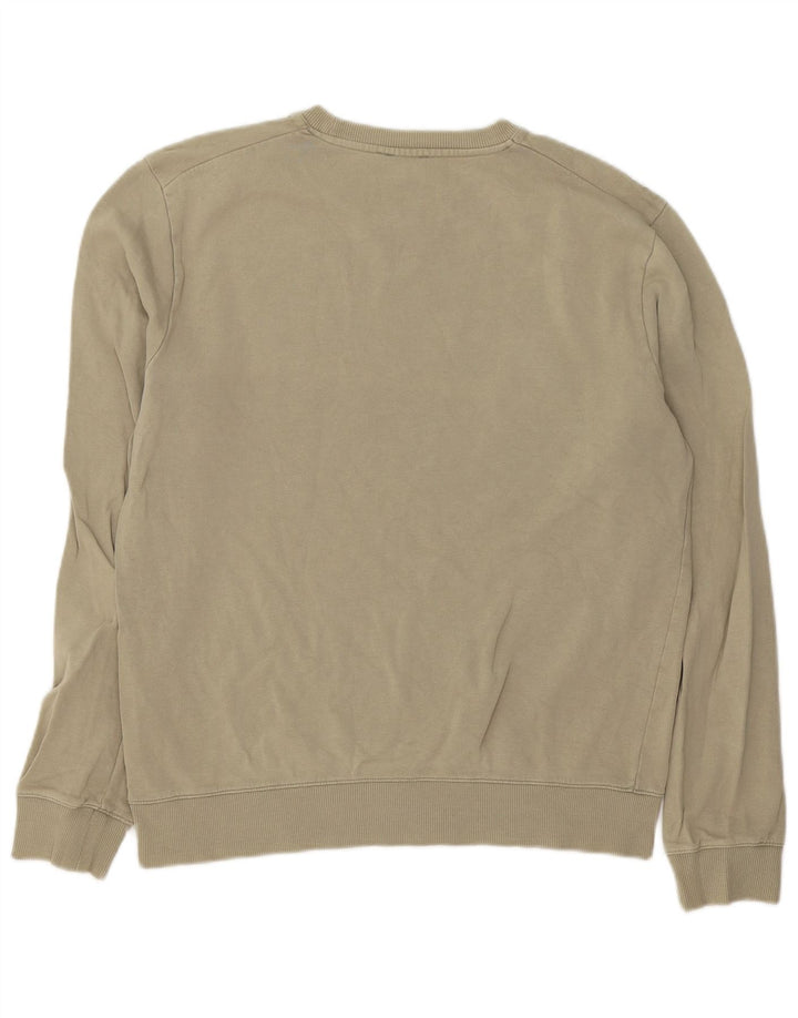 Cos Herre Sweatshirt Jumper Small Khaki Bomuld