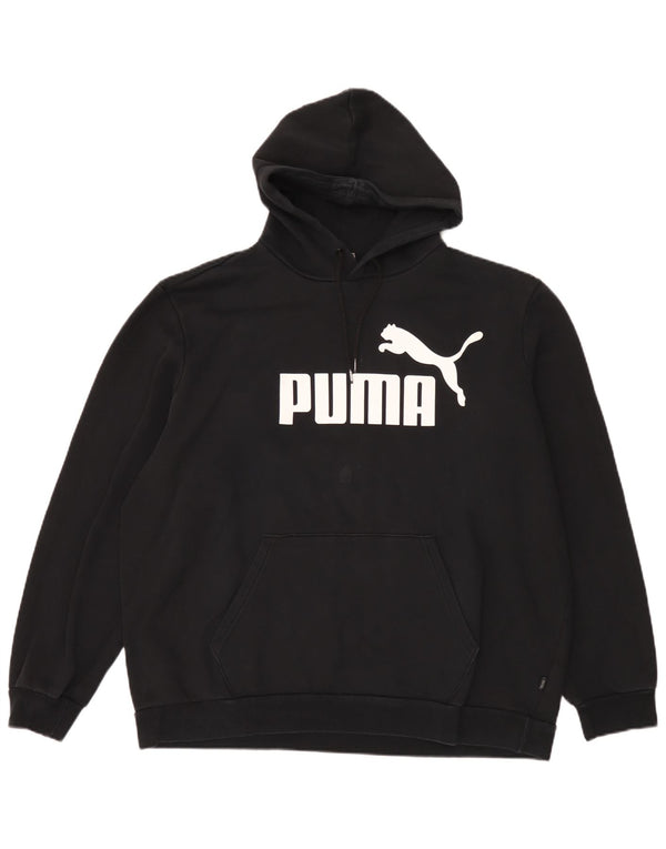 Puma grafisk hættetrøje til mænd 2XL sort bomuld