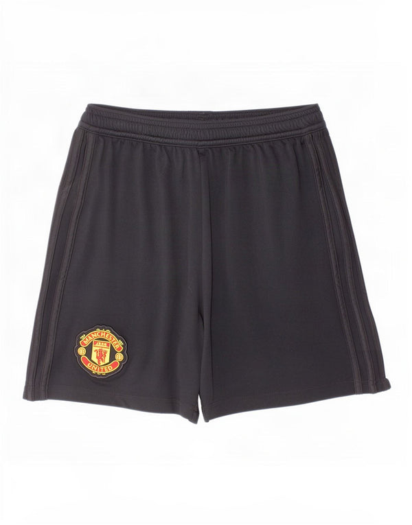 Adidas Boys Manchester United sportsshorts 11-12 år sort polyester