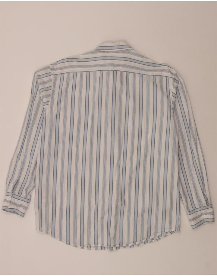 LEVI'S Mens Oversized Shirt Medium White Striped Cotton Vintage Levi's and Second-Hand Levi's from Messina Hembry 
