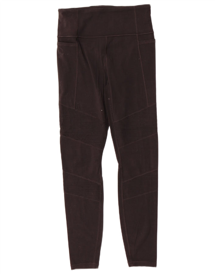 ATHLETA Womens Leggings UK 10 Small Black Nylon