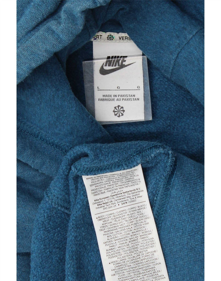 Nike hættetrøje til mænd, stor blå bomuld