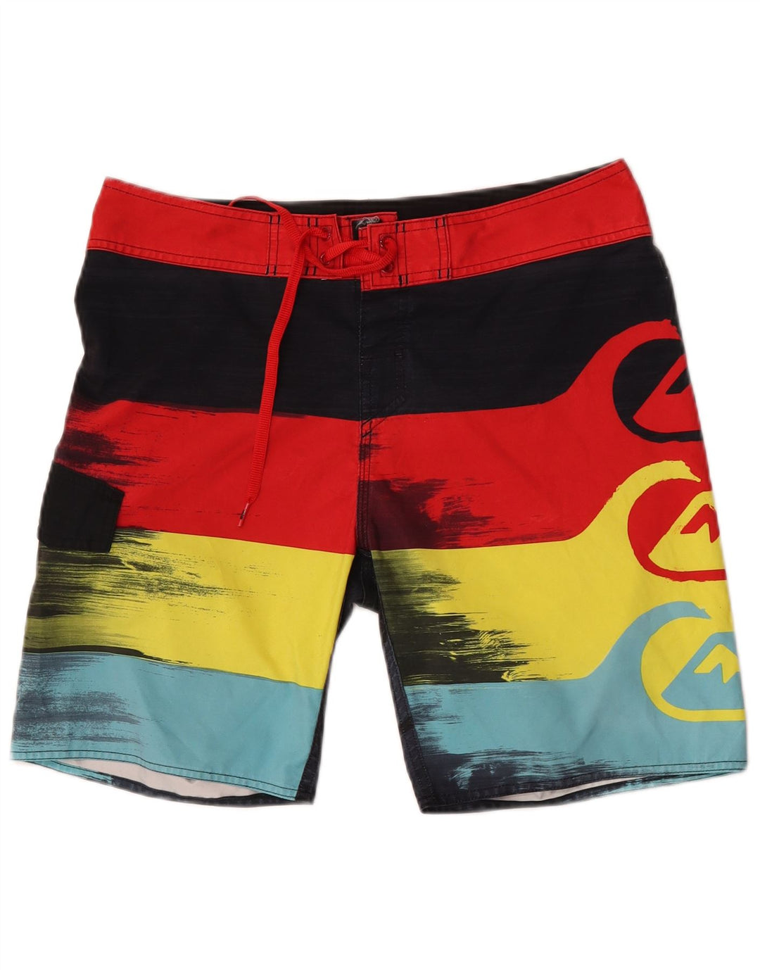 Quiksilver grafiske badeshorts til mænd Medium flerfarvet stribet