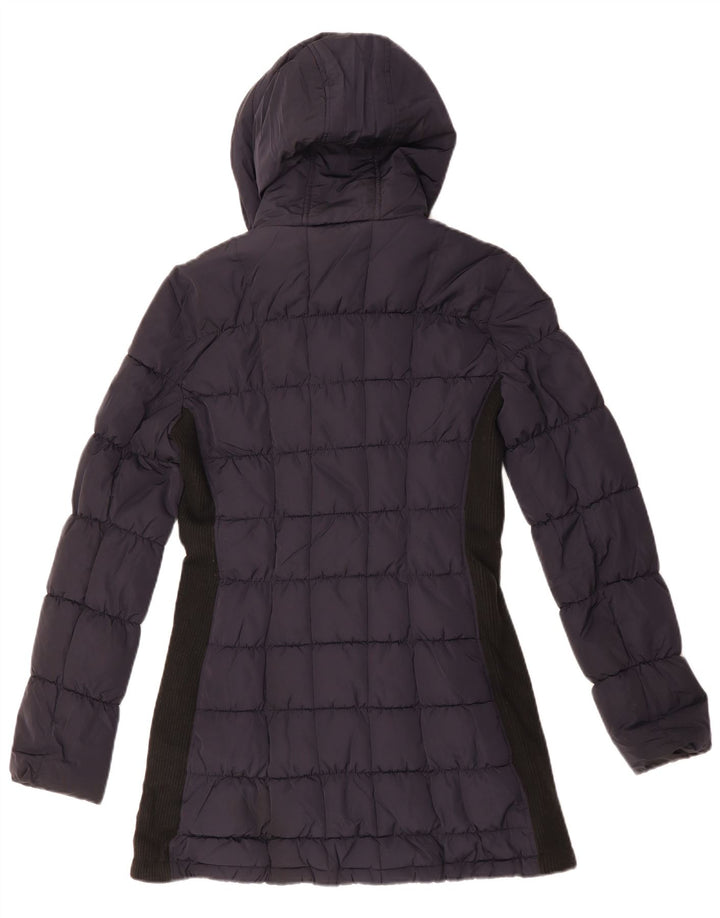 CALVIN KLEIN Dame Oversized Polstret Frakke UK 10 Small Navy Blue