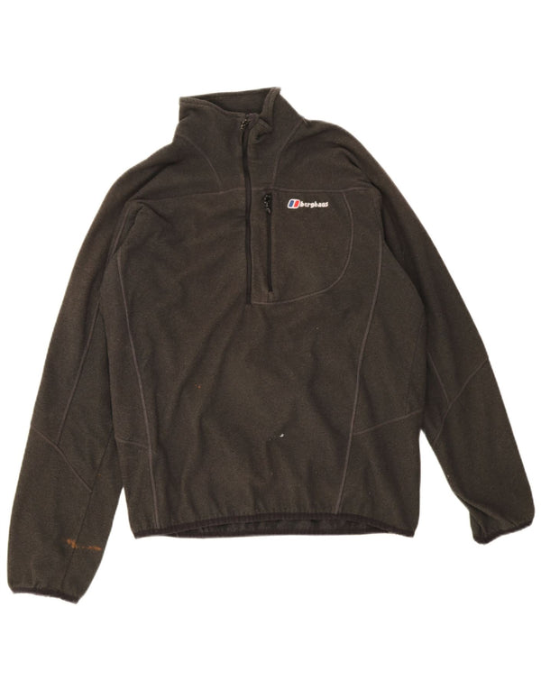 Berghaus Herre lynlås-hals Fleece Jumper Stor Grøn Flecked Polyester