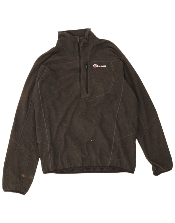 Berghaus Herre lynlås-hals Fleece Jumper Stor Grøn Flecked Polyester