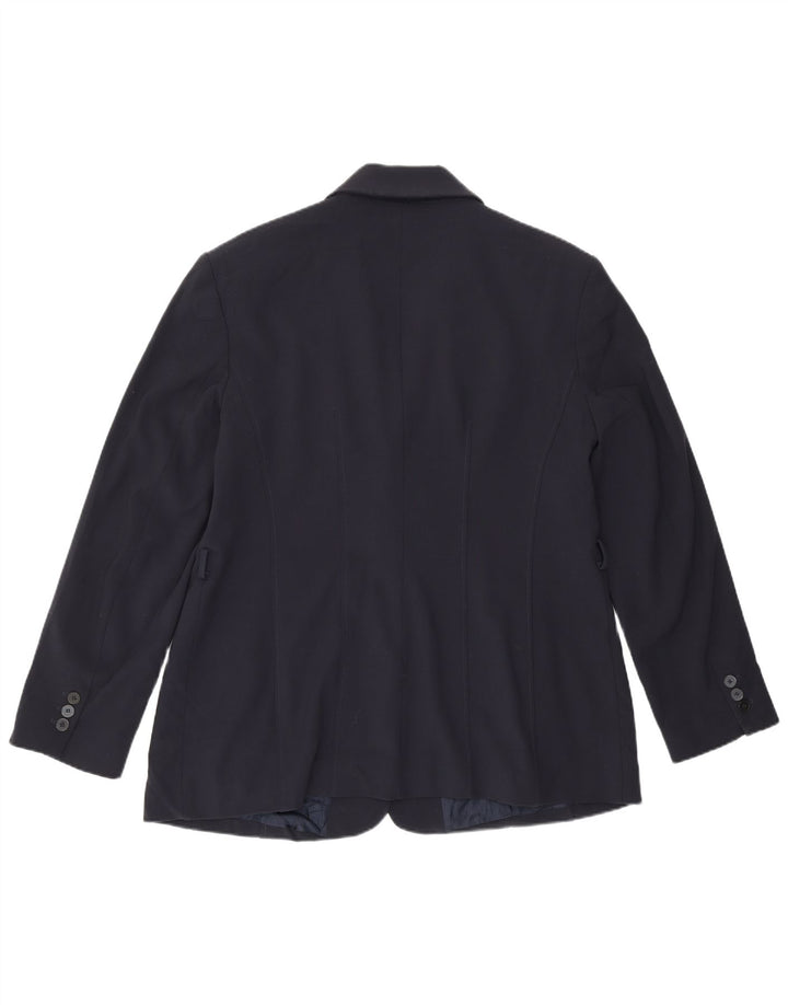 Zara Dame Blazer Jacket UK 18 XL Navy Blue Polyester