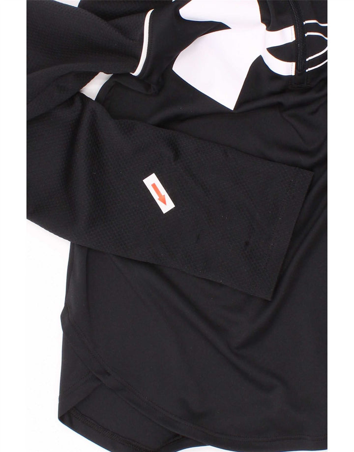 Under Armour piger udstyret grafisk top langærmet 9-10 år medium sort