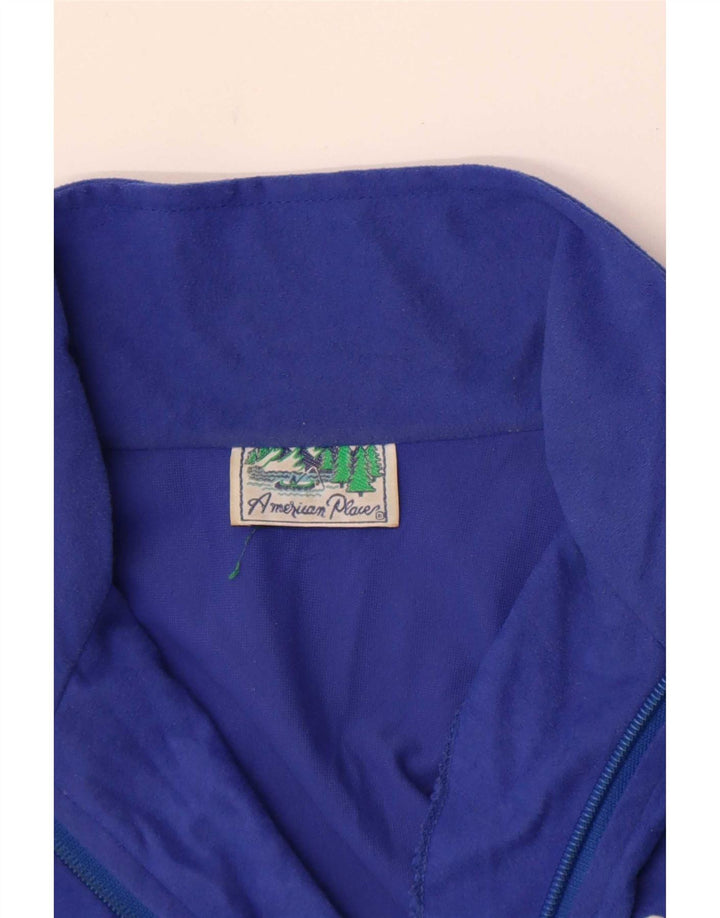 American Place Womens Oversized træningsdragt Topjakke UK 6 XS Blå