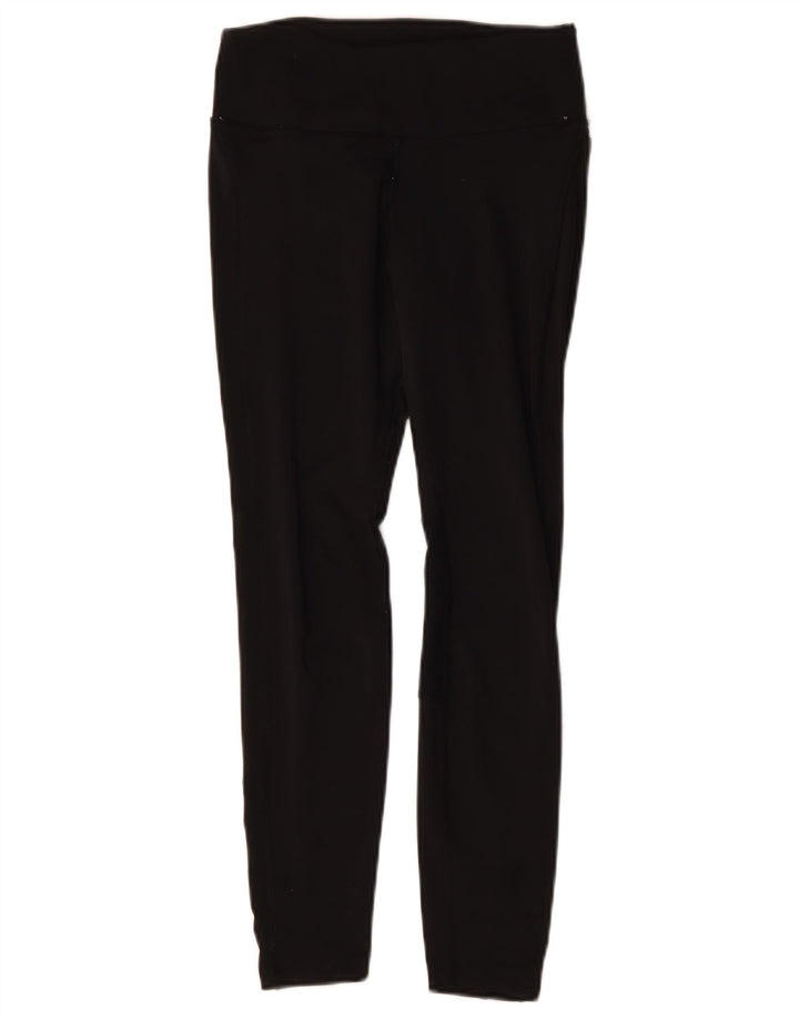 Nike Dame Dri Fit Leggings UK 8 Small Black Polyester