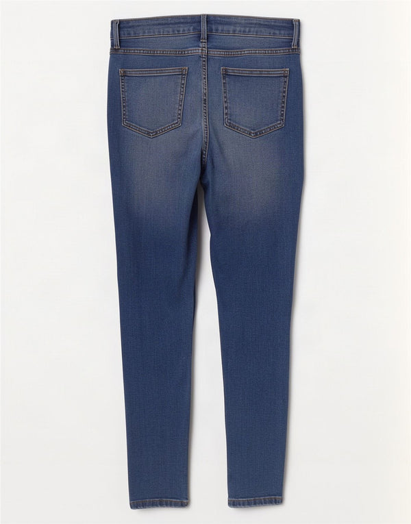 Marks & Spencer Dame Jegging Jeans UK 12 Medium W30 L30 Blå Bomuld