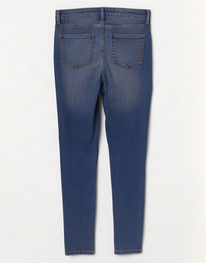 Marks & Spencer Dame Jegging Jeans UK 12 Medium W30 L30 Blå Bomuld
