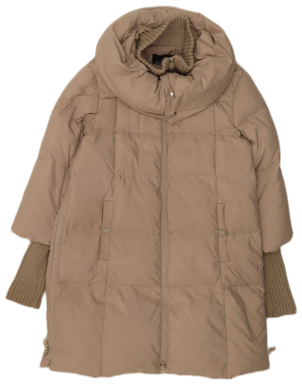 Max & Co. Polstret jakke til kvinder UK 10 Lille beige polyester