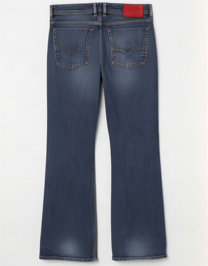Diesel Bootcut-jeans til mænd W32 L31 Blue Cotton