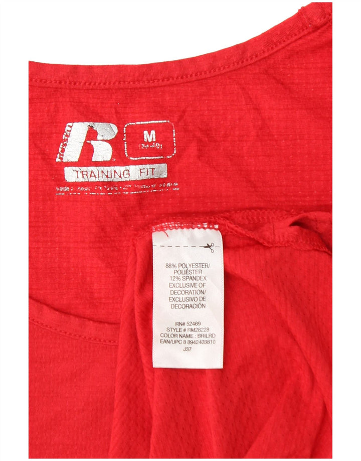 RUSSELL ATHLETIC Herre Dri-Power Vest Top Medium Rød Polyester