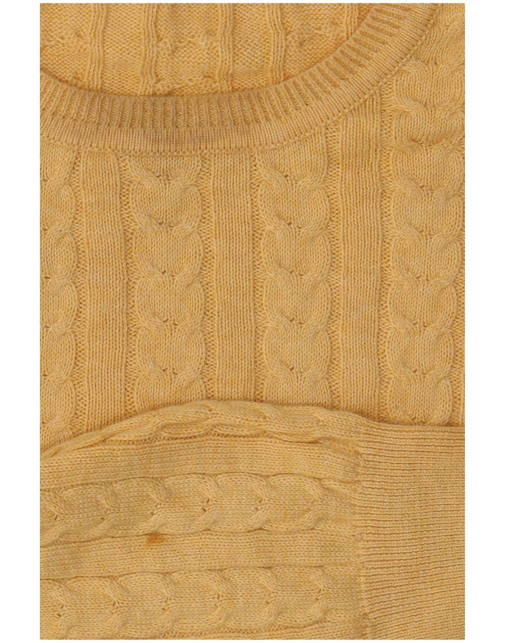 IZOD Herre sweater med rund hals, stor gul bomuld