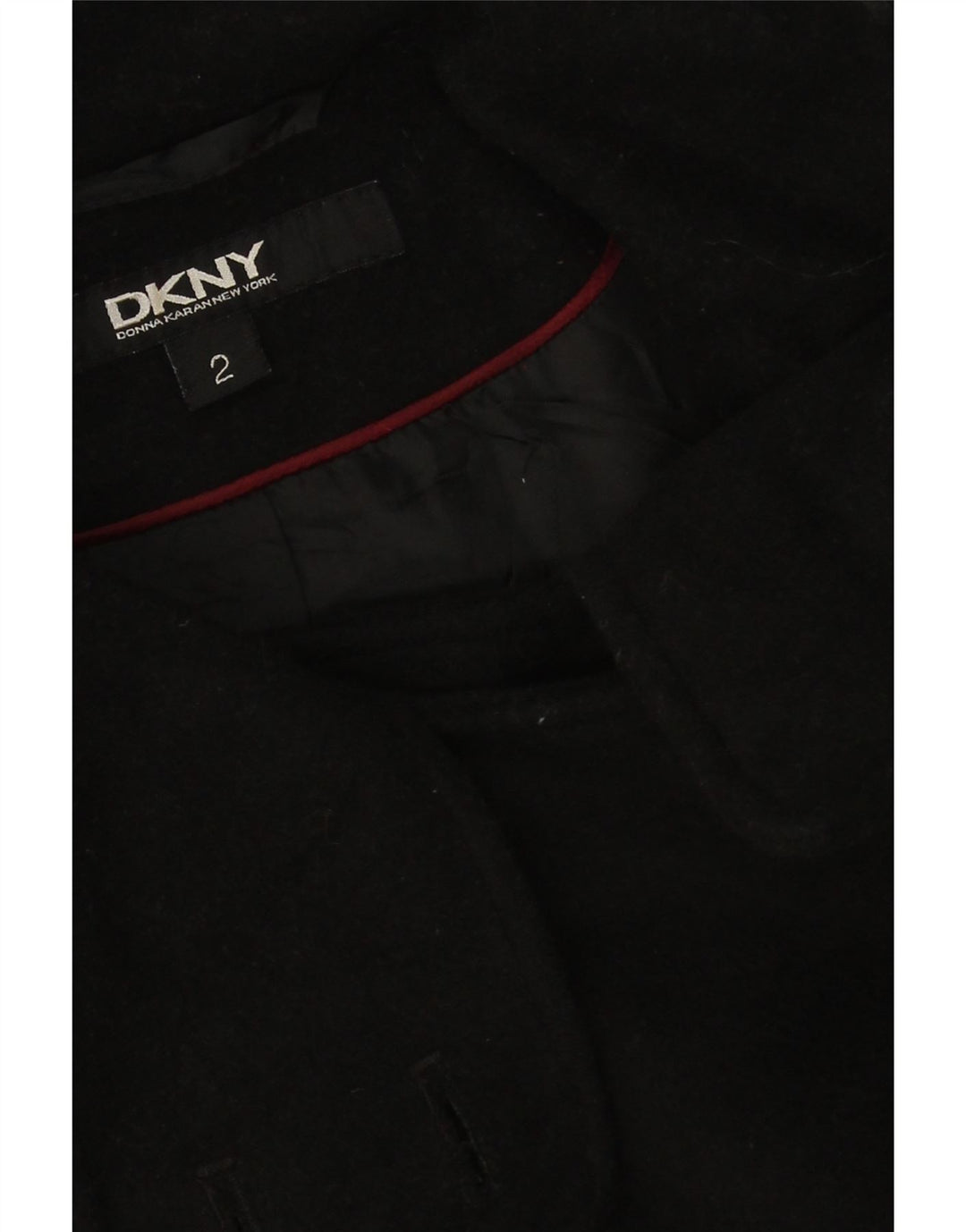 Dkny Dame Oversized Overfrakke US 2 XS Sort Uld