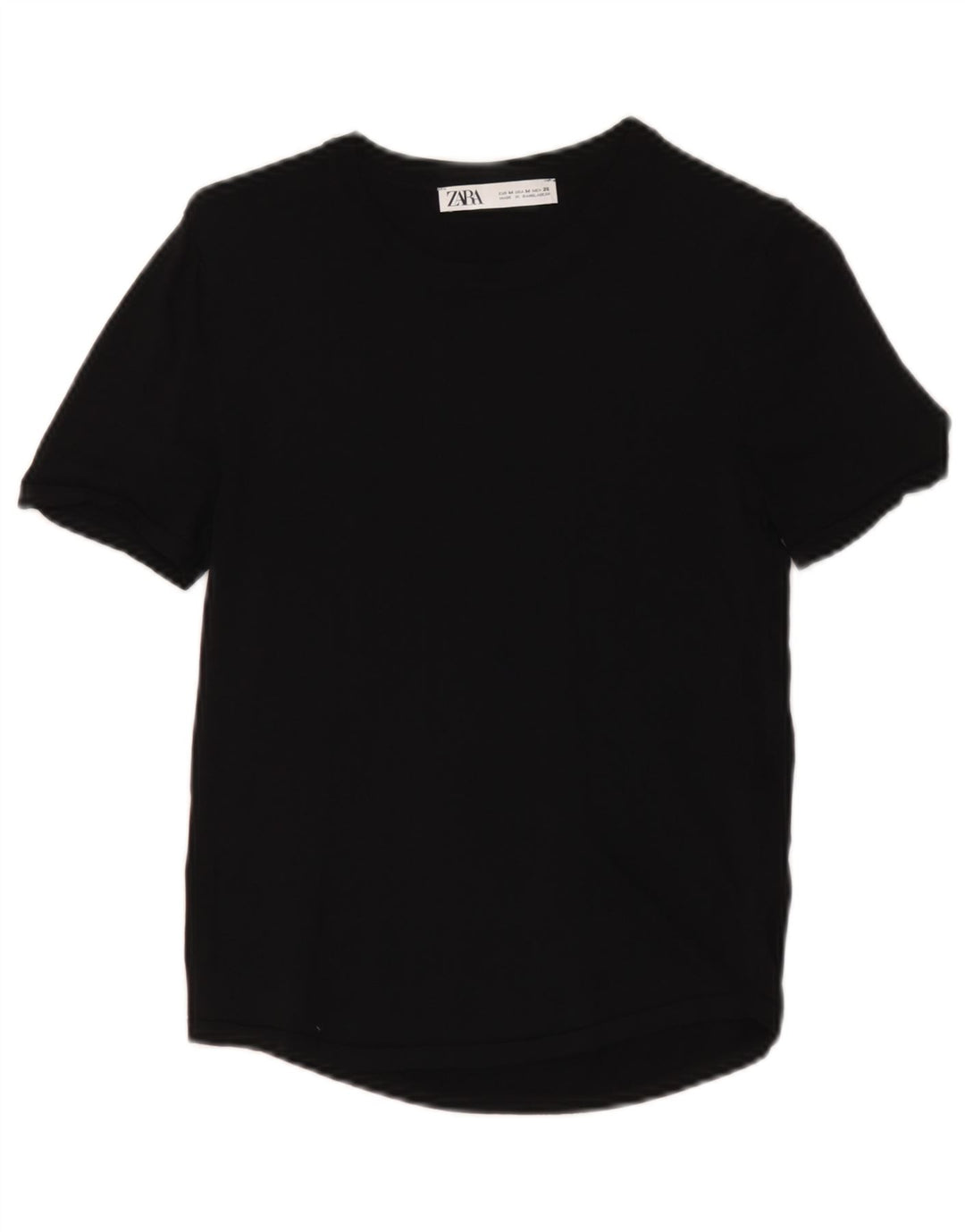 Zara T-Shirt Top UK 12 Medium Sort Viscose