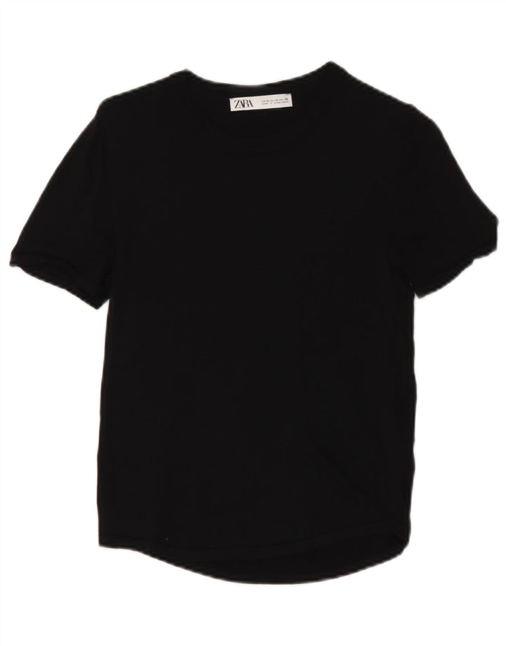 Zara T-Shirt Top UK 12 Medium Sort Viscose