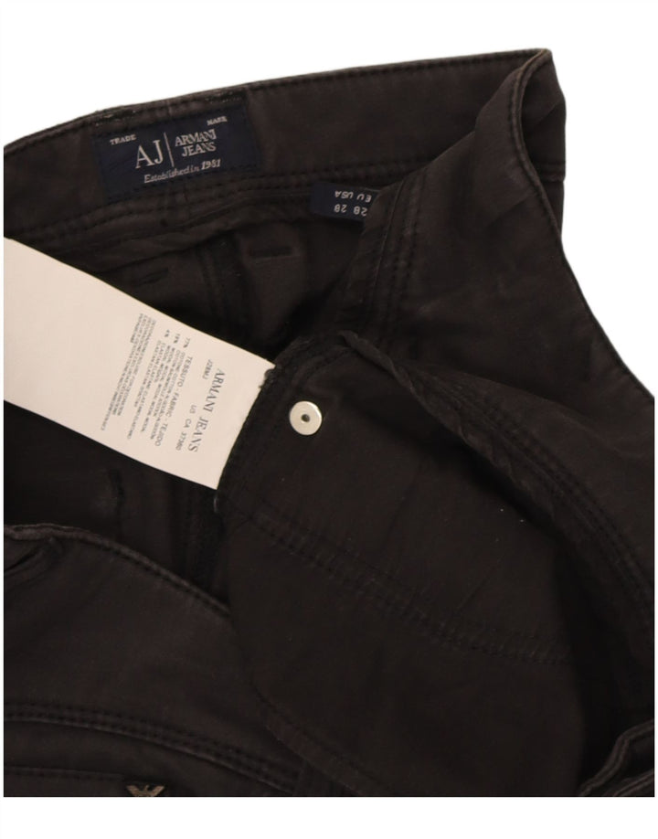 Armani Kvinders Slim Jeans W28 L28 Sort Bomuld