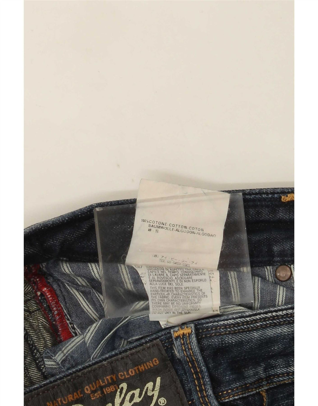 Replay Herre Lenaldo Straight Jeans W33 L32 Blå