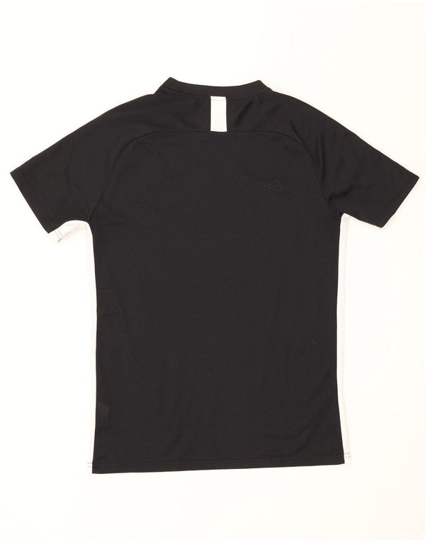 Nike Herre Dri Fit T-Shirt Top Stor Sort Colourblock Polyester