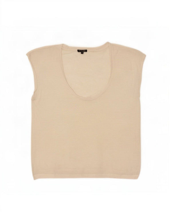 Massimo Dutti Damevest Top UK 14 Medium Off White