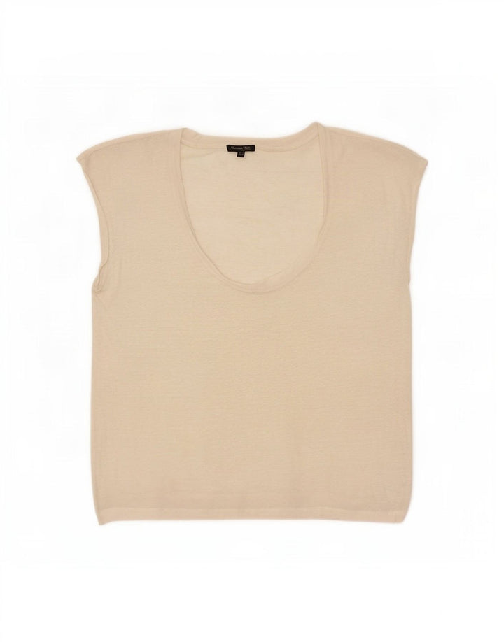 Massimo Dutti Damevest Top UK 14 Medium Off White