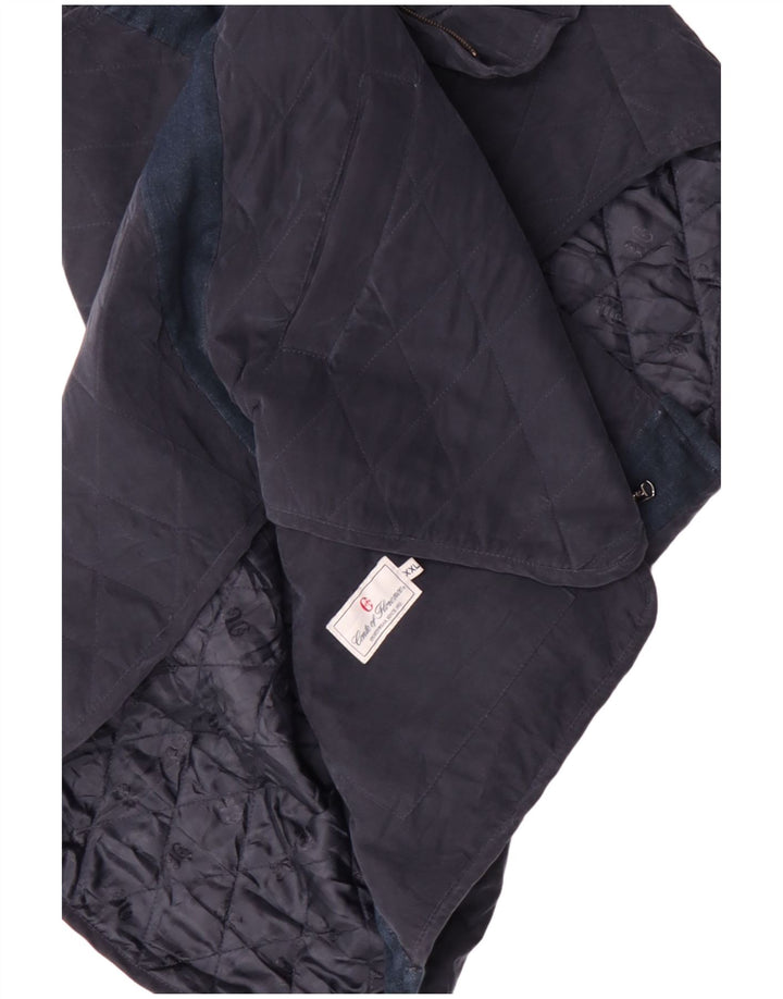 CONTE OF FLORENCE Herre Quiltet Gilet UK 44 2XL Navy Blue