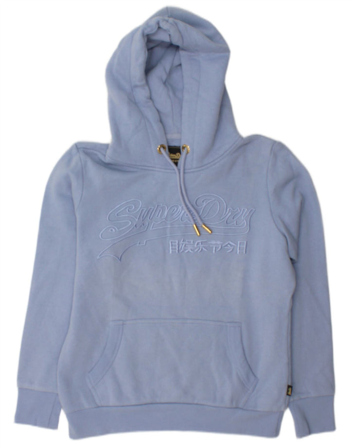 Superdry Grafisk hættetrøje til kvinder UK 12 Medium Blue